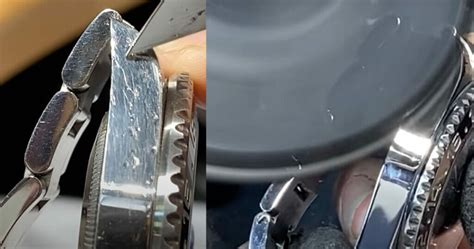 how to remove scratches from rolex bezel|scratches on Rolex watch.